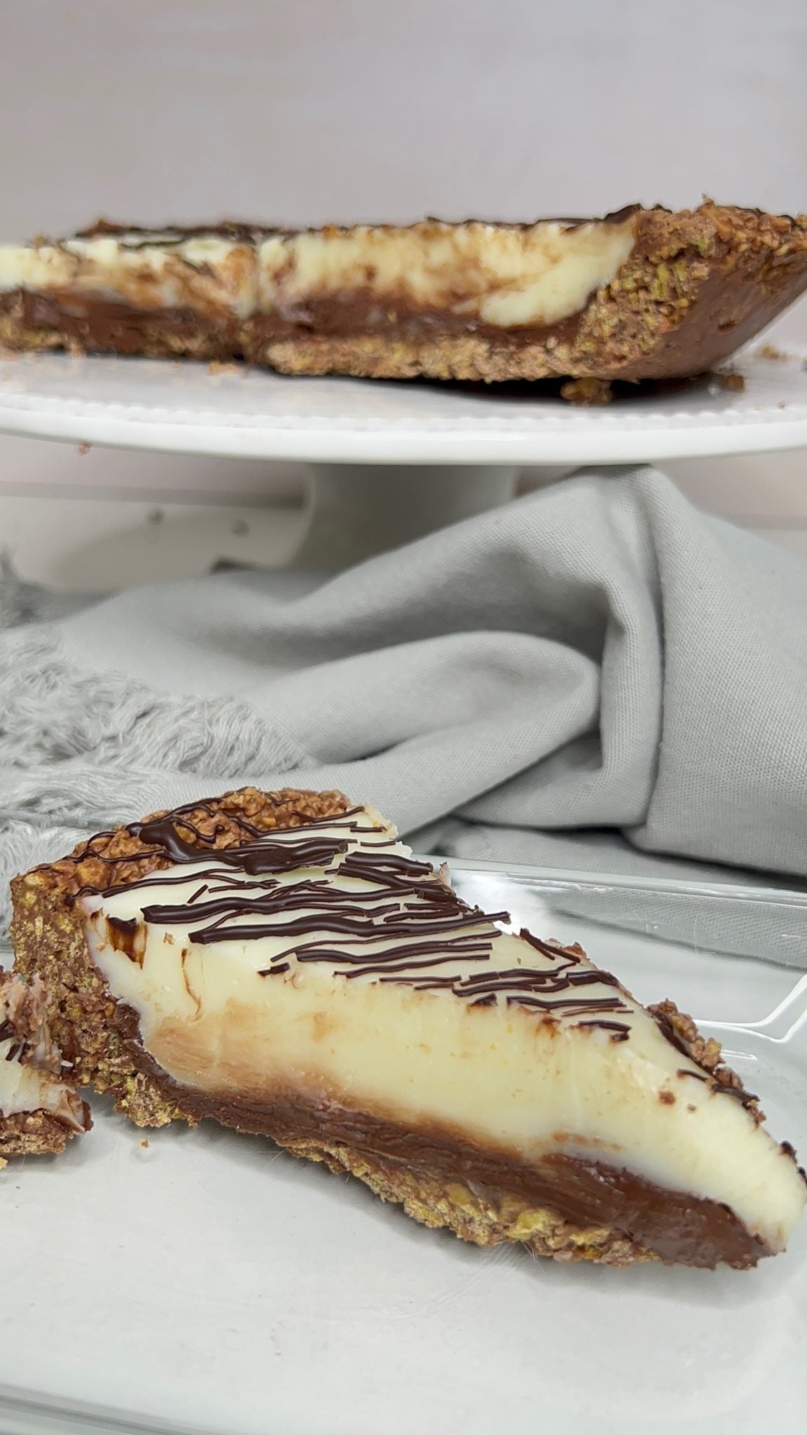 Pie de Nutella y Chocolate Blanco