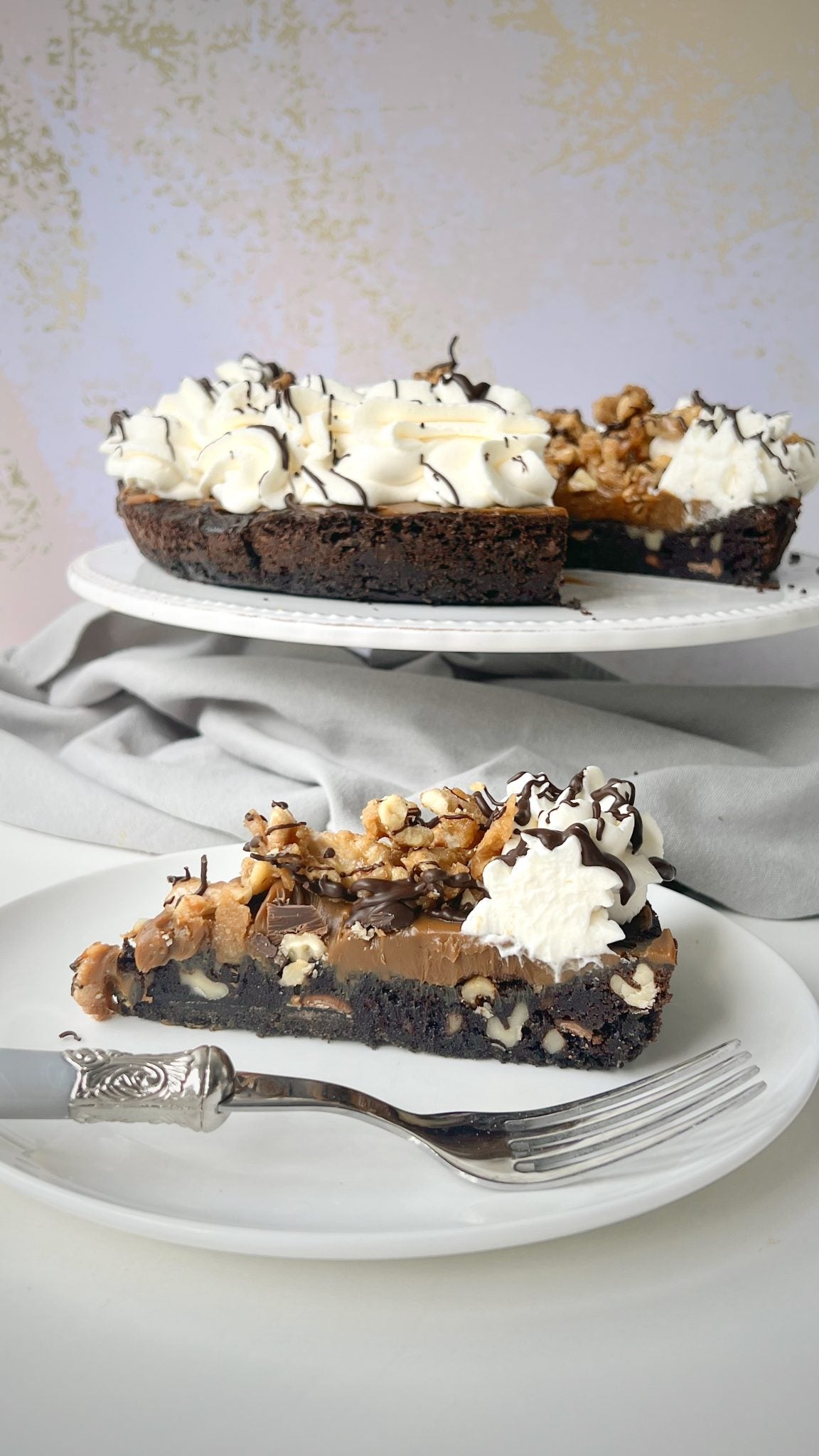 Tarta de Brownie y Nueces