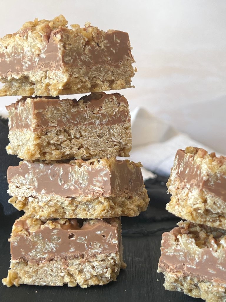 Barritas de avena y mantequilla de maní