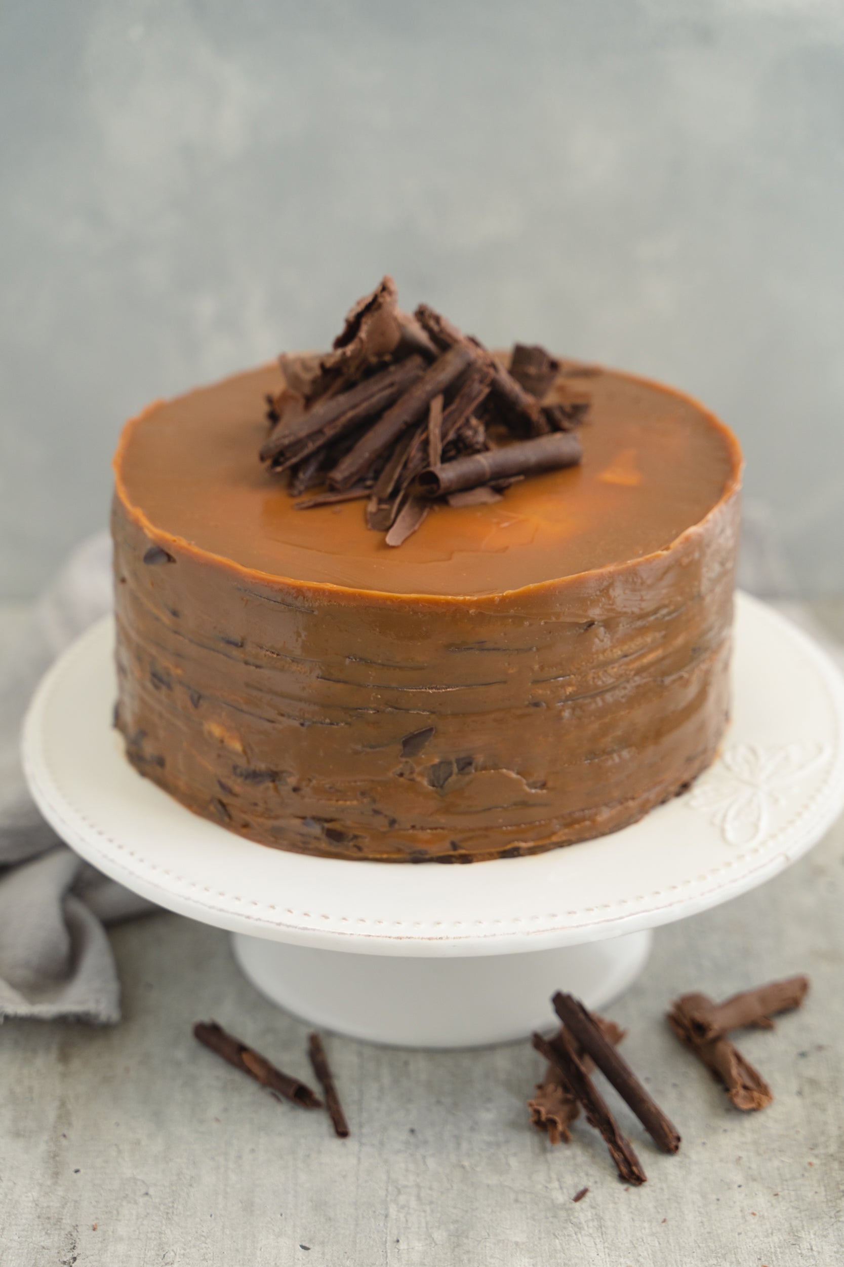 Torta panqueque crocante y dulce de leche